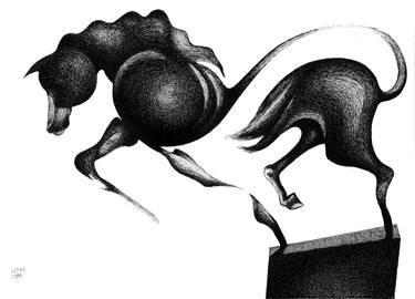 Print of Dada Animal Drawings by Red Tweny