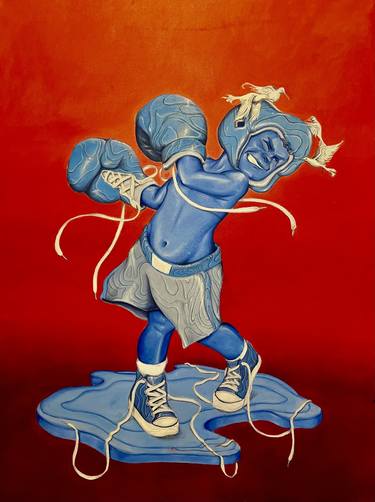 Print of Surrealism Sports Paintings by Kevron Madden