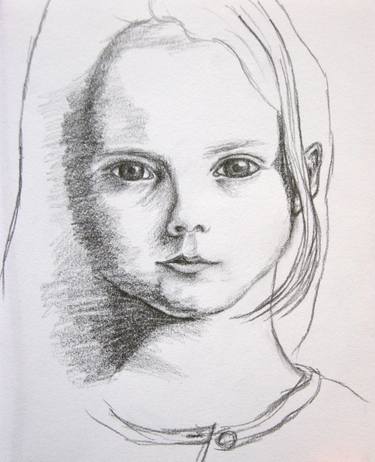 Two Girls In One Drawing By Alexandra Garo Saatchi Art