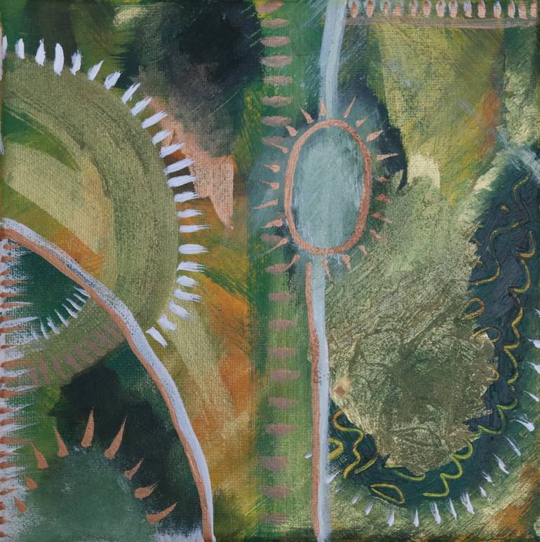 Golden Womb Painting by Molly Jane Phillips | Saatchi Art