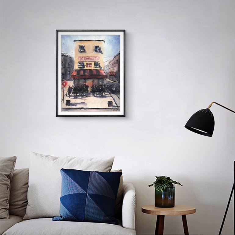 Original Impressionism Architecture Painting by Yan Burbano