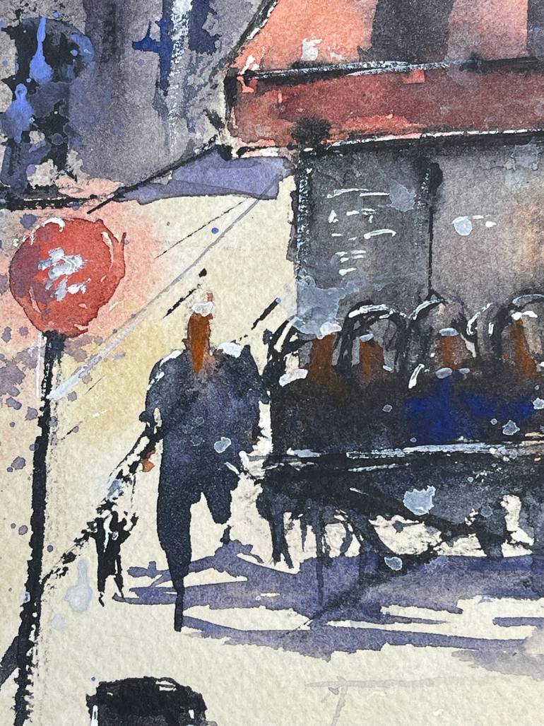 Original Impressionism Architecture Painting by Yan Burbano