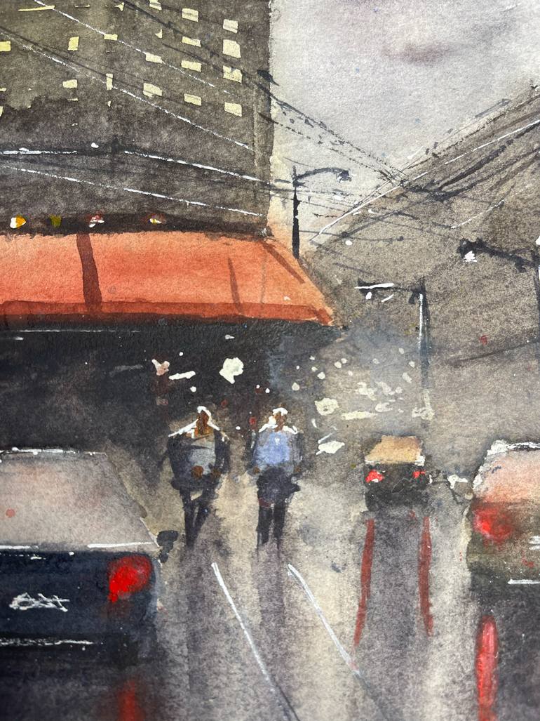 Original Impressionism Cities Painting by Yan Burbano
