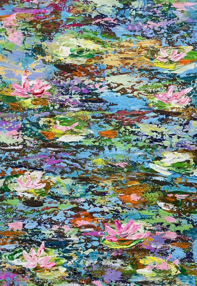 Original Impressionism Garden Painting by Pooja Verma