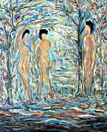 Original Abstract Nude Paintings by Pooja Verma