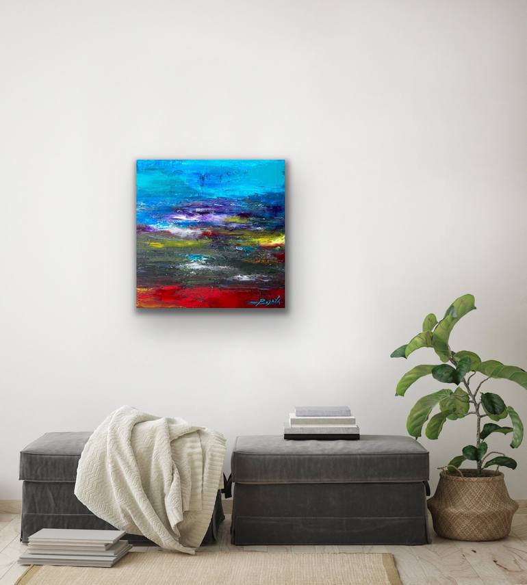 Original Abstract Seascape Painting by Pooja Verma