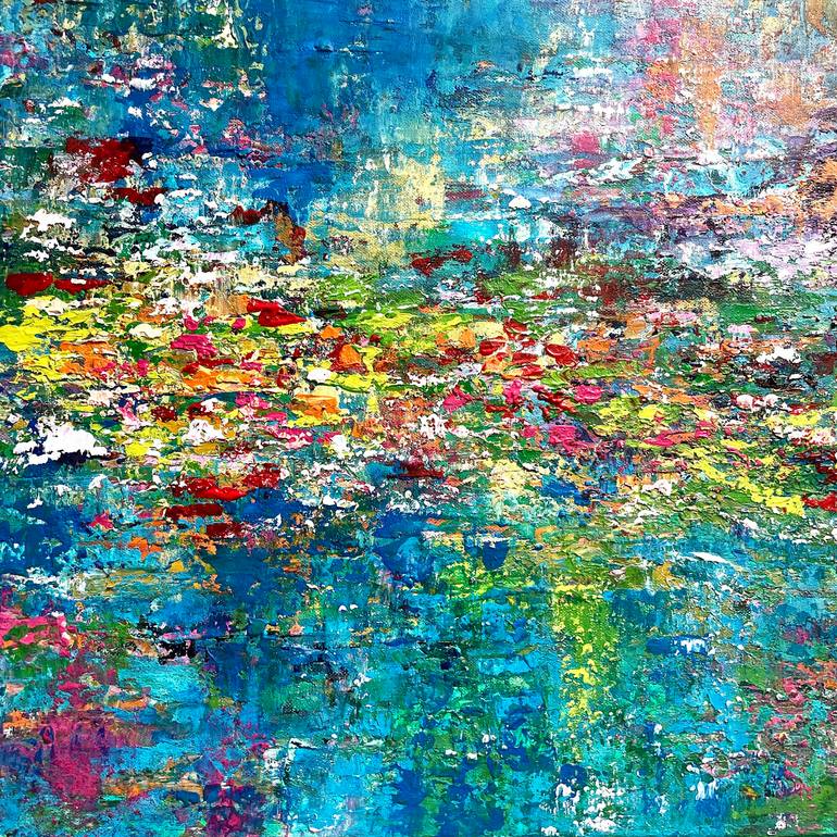 Original Landscape Painting by Pooja Verma | Abstract Art on Canvas | Earth Sea and Sky