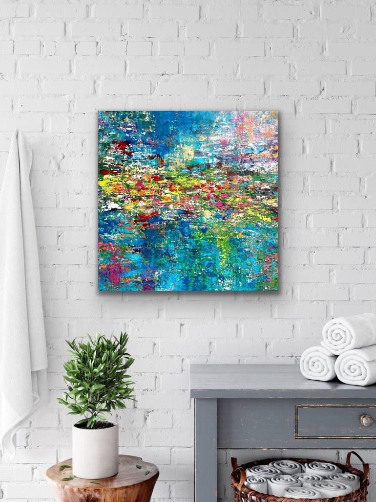 Original Abstract Landscape Painting by Pooja Verma