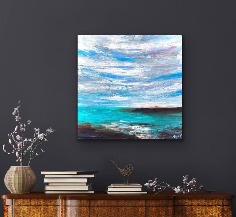 Original Impressionism Abstract Painting by Pooja Verma