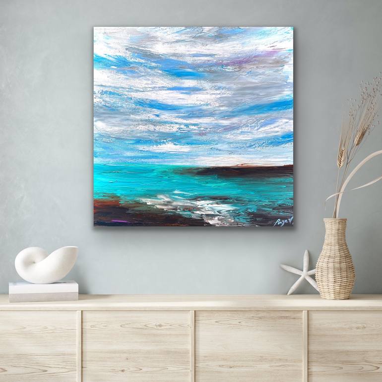 Original Impressionism Abstract Painting by Pooja Verma