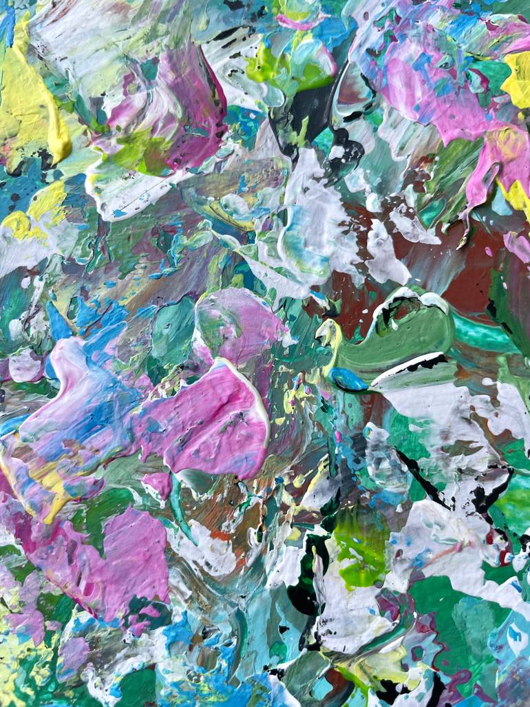 Original Abstract Garden Painting by Pooja Verma