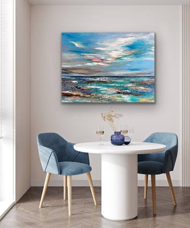 Original Abstract Seascape Paintings by Pooja Verma