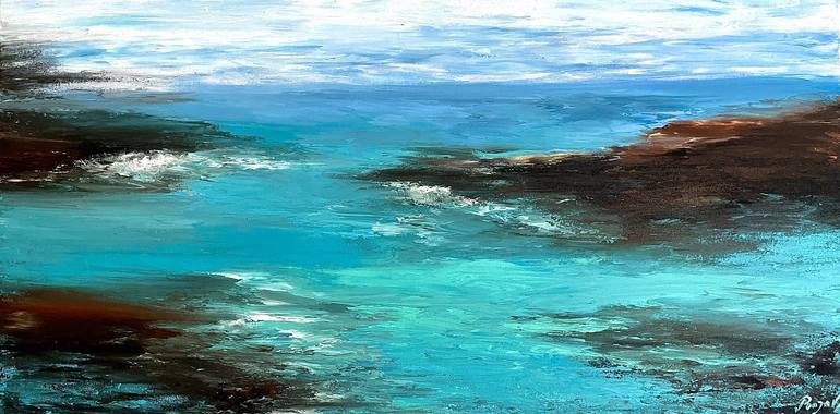 Original Impressionism Seascape Painting by Pooja Verma