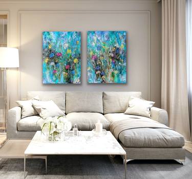 Original Impressionism Abstract Paintings by Pooja Verma