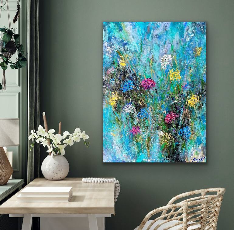 Original Painterly Abstraction Abstract Painting by Pooja Verma