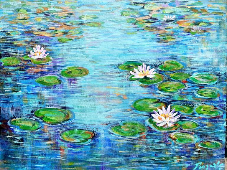 Original Impressionism Nature Painting by Pooja Verma