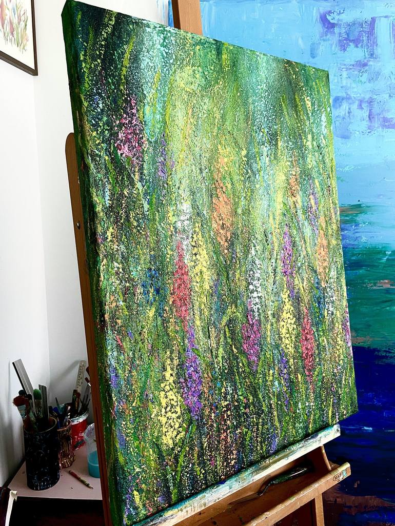 Original Impressionism Nature Painting by Pooja Verma