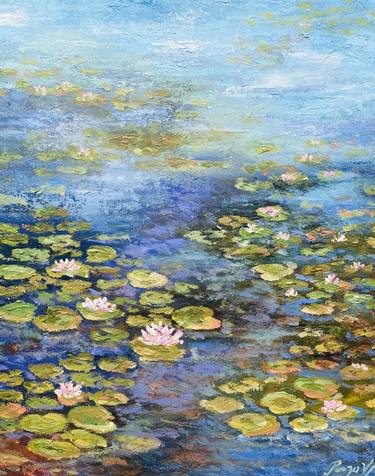 Original Impressionism Garden Painting by Pooja Verma