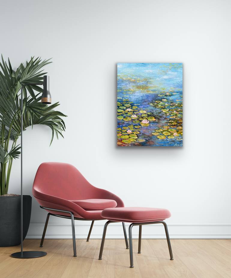 Original Abstract Garden Painting by Pooja Verma