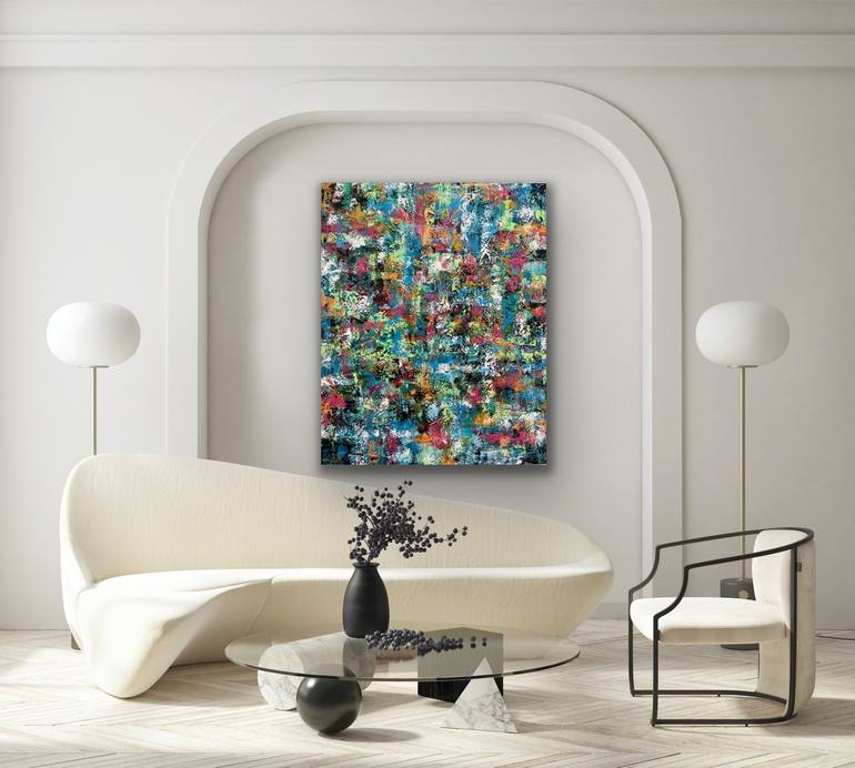 Original Abstract Expressionism Abstract Painting by Pooja Verma