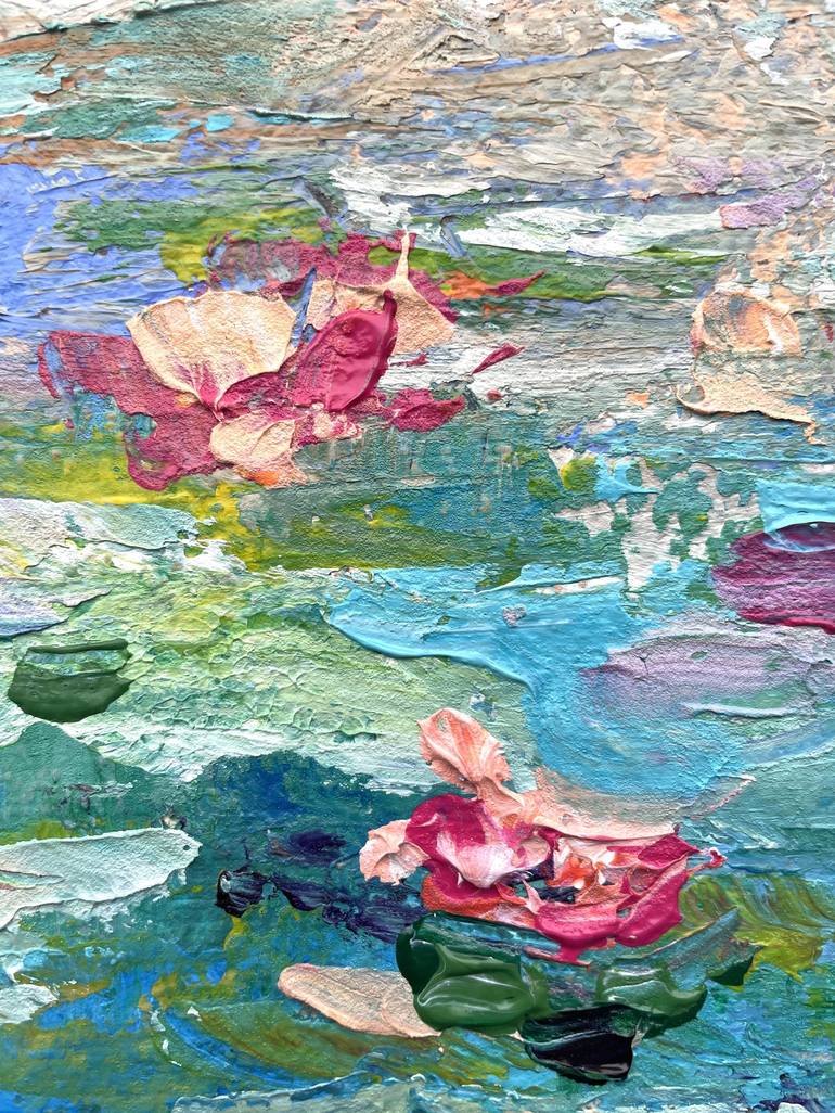 Original Impressionism Floral Painting by Pooja Verma