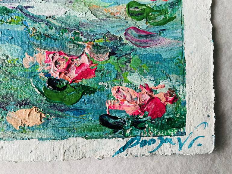 Original Impressionism Floral Painting by Pooja Verma