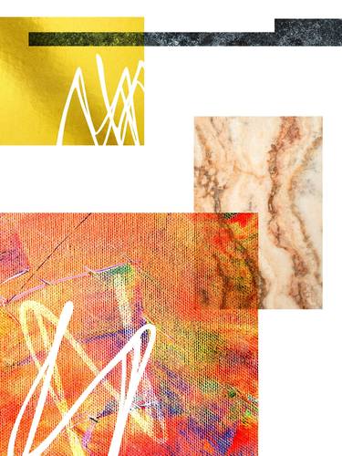 Original Abstract Geometric Printmaking by Gad Laniado