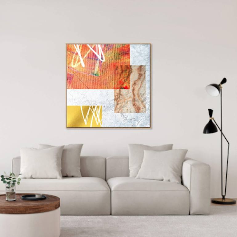 Original Geometric Abstract Printmaking by Gad Laniado