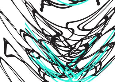 Original Abstract Expressionism Abstract Printmaking by Gad Laniado