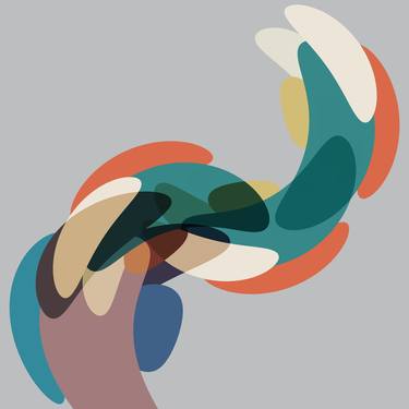 Original Abstract Geometric Printmaking by Gad Laniado