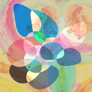 Original Abstract Expressionism Abstract Printmaking by Gad Laniado