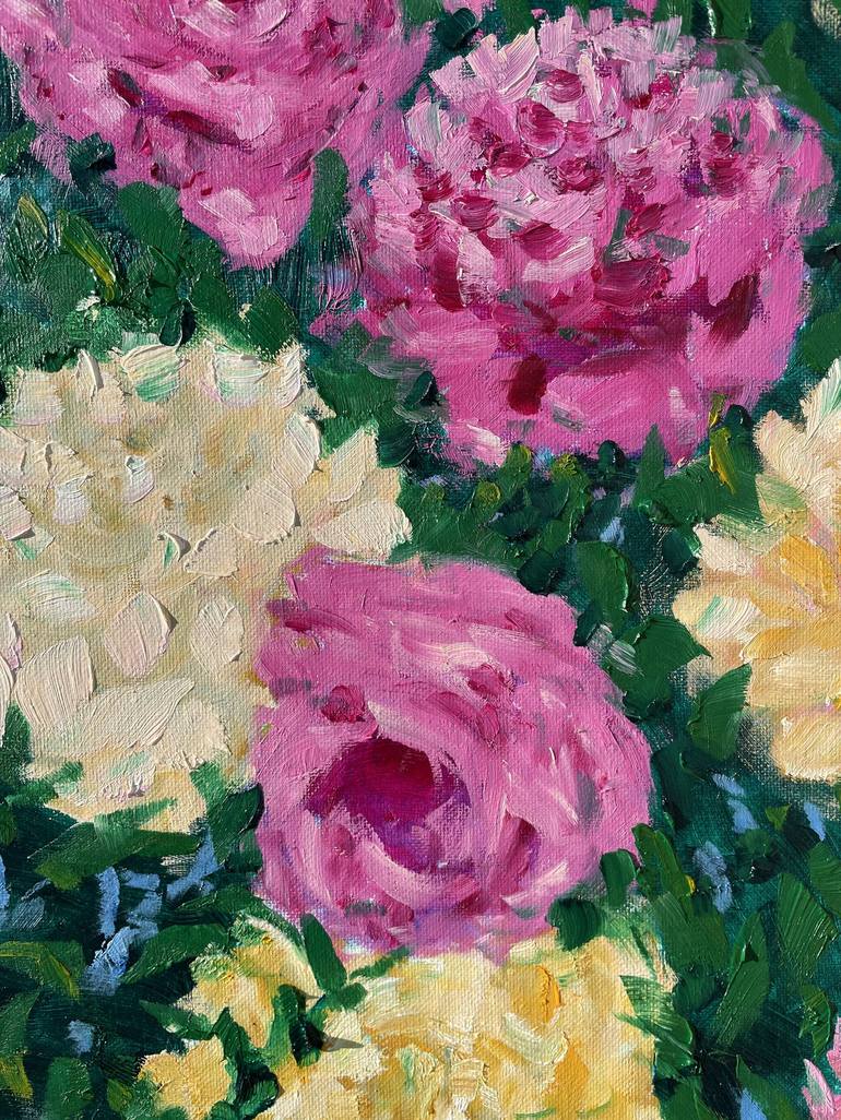 Original Impressionism Floral Painting by Fariba Fonooni-Fard