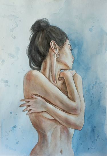 Print of Fine Art Nude Paintings by Liliia Shpitaleva