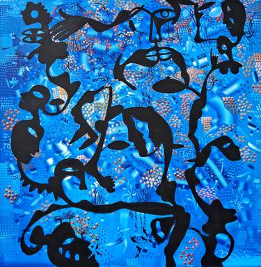 Original Art Nouveau Abstract Paintings by Awdhesh Bajpai