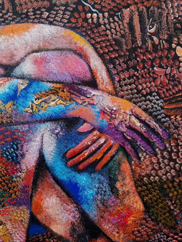 Original Figurative Women Painting by Awdhesh Bajpai