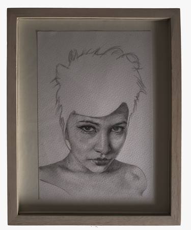 Original Fine Art Portrait Drawings by Felipe Lopez