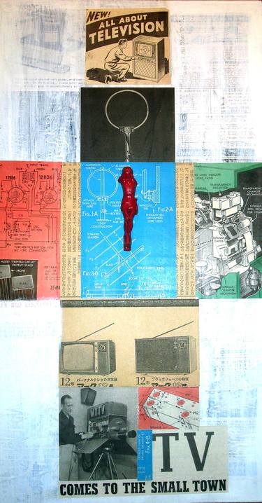 Original Dada Religious Collage by Alvaro Snchez