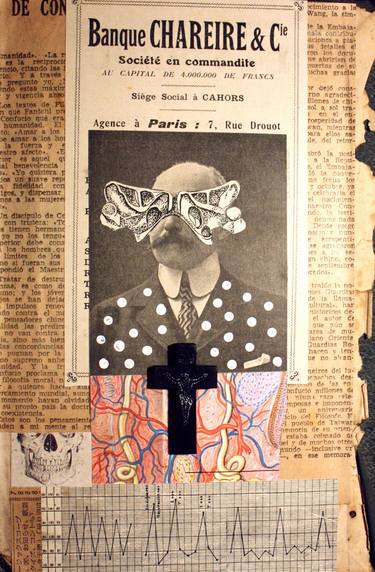 Original Dada Political Collage by Alvaro Snchez