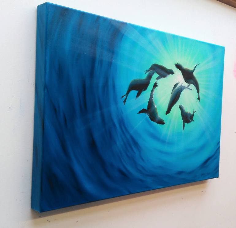 Original Documentary Animal Painting by Andrew Hasler