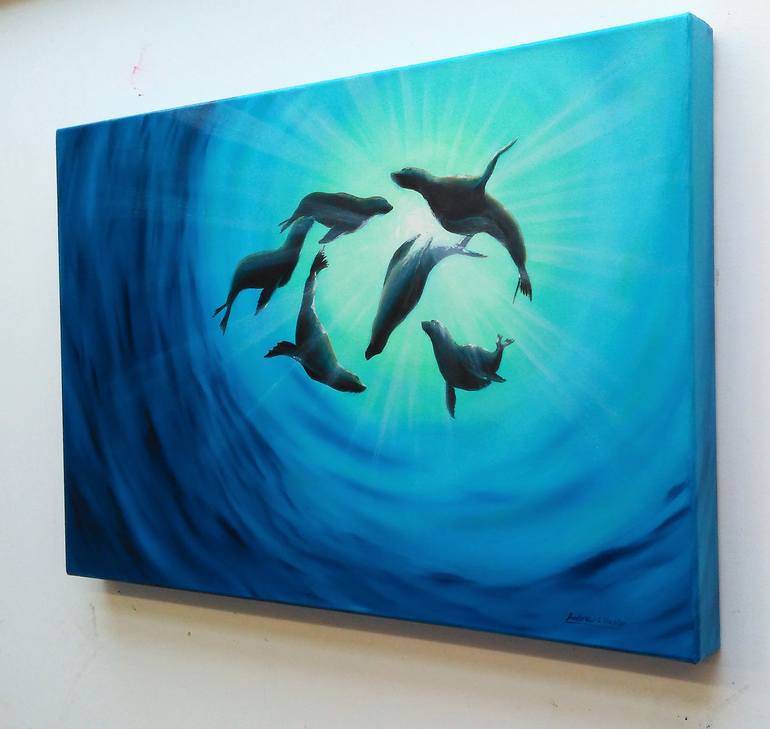 Original Documentary Animal Painting by Andrew Hasler