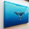 This is an oil painting on a deep edge canvas with its edge painted and is ready to hang straight onto the wall. This painting was inspired by a trip to Hawaii were I was lucky to see many whales around the coast of these fantastic islands.