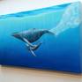 This is an oil painting on a deep edge canvas with its edge painted and is ready to hang straight onto the wall. This painting was inspired by a trip to Hawaii were I was lucky to see many whales around the coast of these fantastic islands.