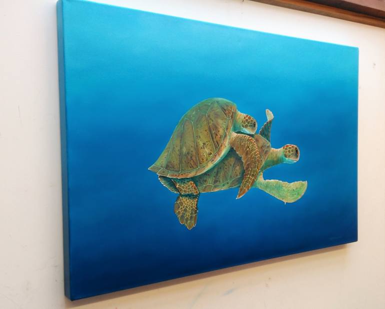 Original Documentary Animal Painting by ANDREW HASLER