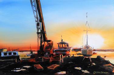 Original Documentary Seascape Paintings by ANDREW HASLER