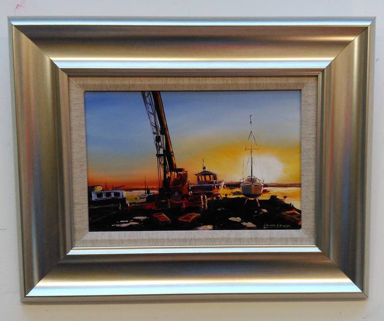 Original Documentary Seascape Painting by ANDREW HASLER