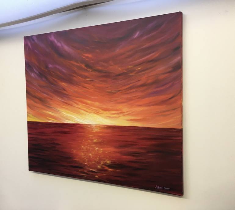 Original Modern Seascape Painting by ANDREW HASLER