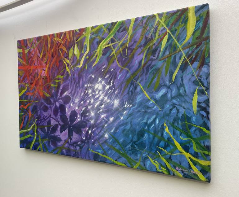 Original Modern Floral Painting by ANDREW HASLER