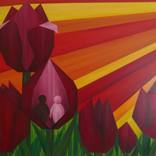 Budding unity in colorfull Holland by Ria Boer-Degen