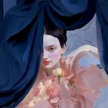 The Blue Curtain by Grigory Clima