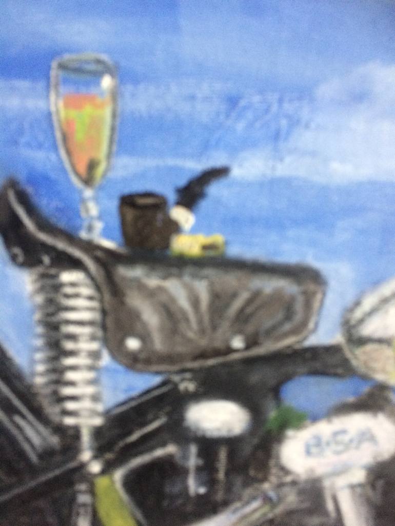 Original Motorcycle Painting by Shaun Donovan